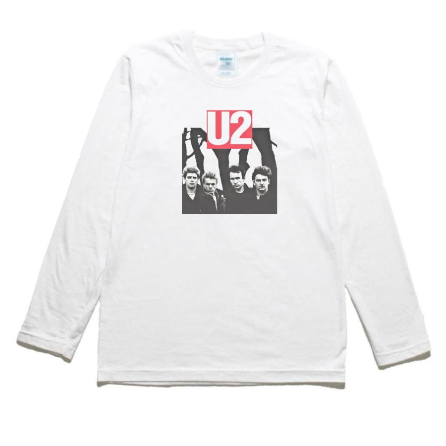 U2 音楽Tシャツ ロックTシャツ バンドTシャツ 長袖Tシャツ ロング