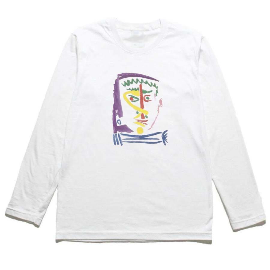 デザイン アート ピカソ PICASSO イラスト 長袖Tシャツ ロングスリーブ