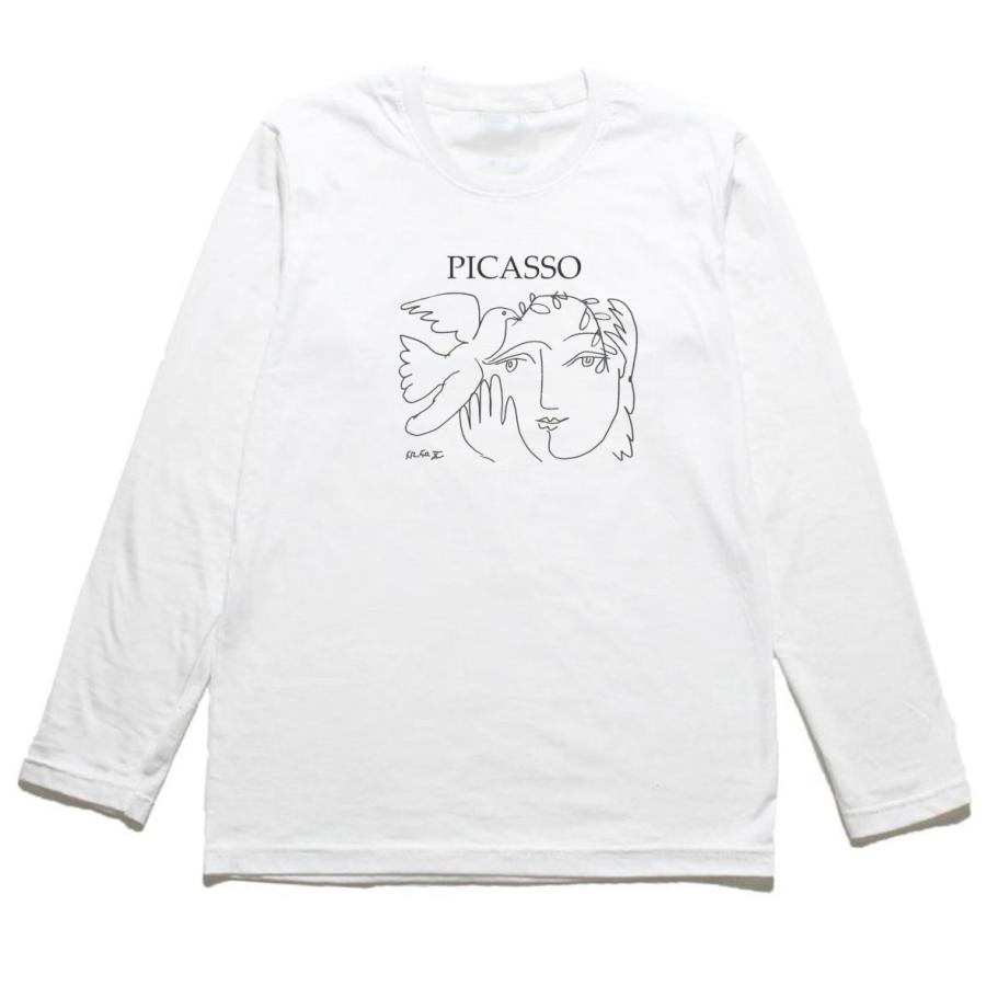 デザイン アート ピカソ PICASSO イラスト 長袖Tシャツ ロングスリーブ