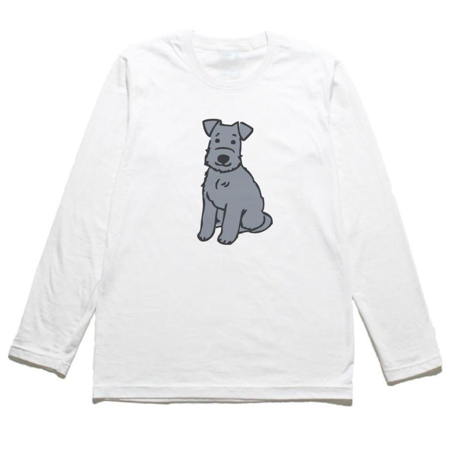 イヌ 犬 シュナウザー 動物・生き物 長袖Tシャツ ロングスリーブ 