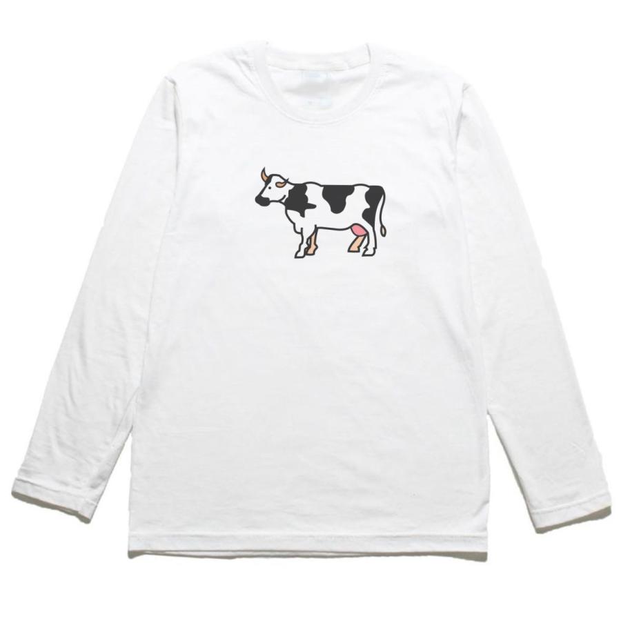 牛 ウシ 動物・生き物 長袖Tシャツ ロングスリーブ : うえきたや 