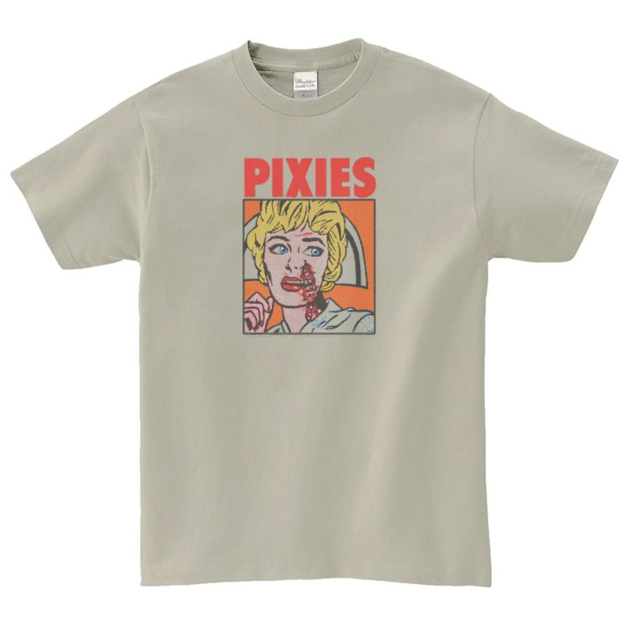 ピクシーズ Pixies 音楽Tシャツ ロックTシャツ バンドTシャツ シルバー 