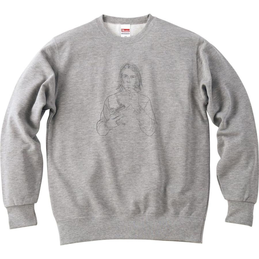 カートコバーン NIRVANA 線画 音楽 ロック シャツ バンド シネマ 長袖 