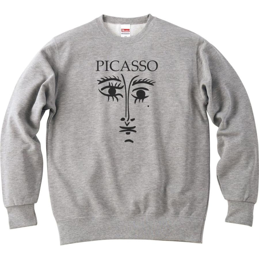 デザイン アート ピカソ PICASSO イラスト 長袖 トレーナー スエット 