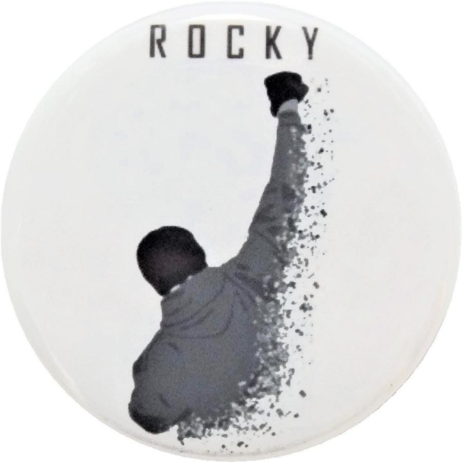 ロッキー 音楽 シネマ 缶バッジ （安全ピンタイプ直径38mm
