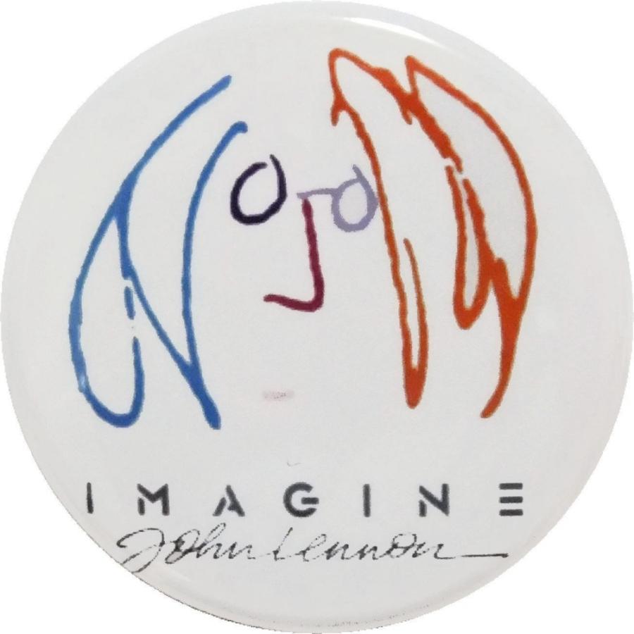 ジョンレノン 音楽 シネマ 缶バッジ （安全ピンタイプ直径38mm