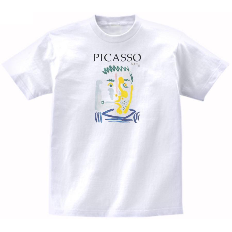Pablo Picasso /ピカソ/ アートTシャツ / デザイン アート ピカソ PICASSO イラスト Tシャツ : うえきたや