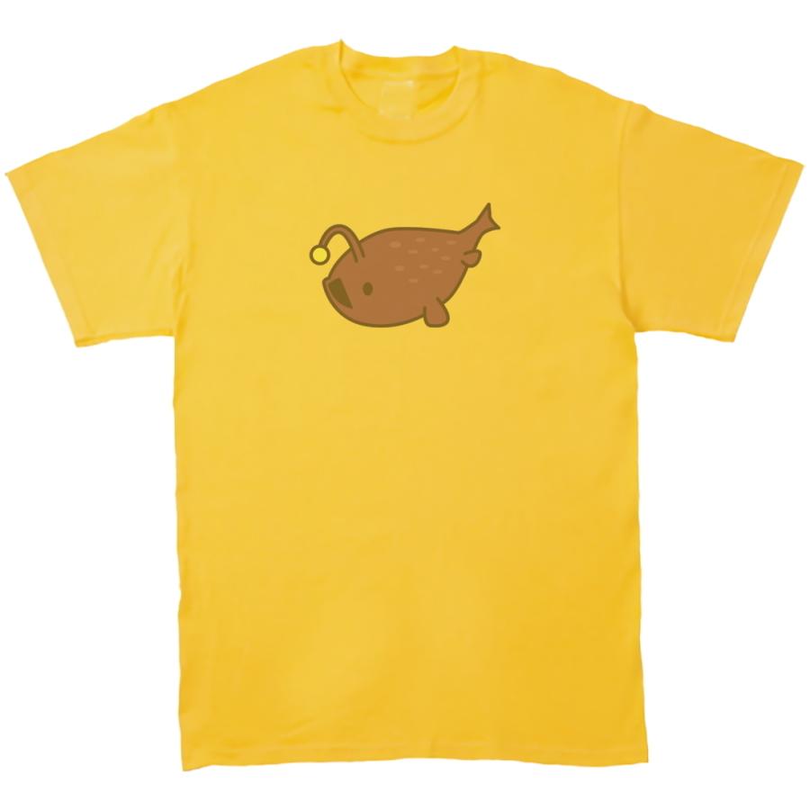 チョウチンアンコウ おもしろデザイン Tシャツ イエロー : うえきたや