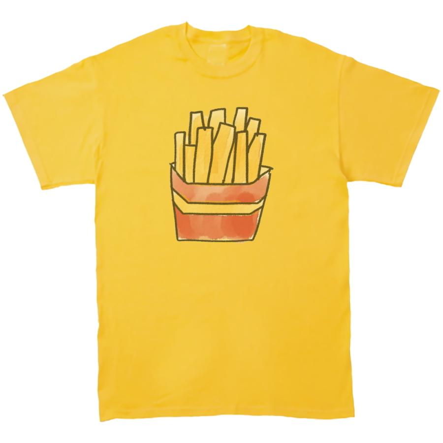 ポテトフライ おもしろデザイン Tシャツ イエロー Y Banst178 うえきたや 通販 Yahoo ショッピング