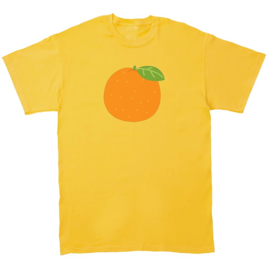 みかん 果物 おもしろデザイン Tシャツ イエロー : うえきたや - 通販