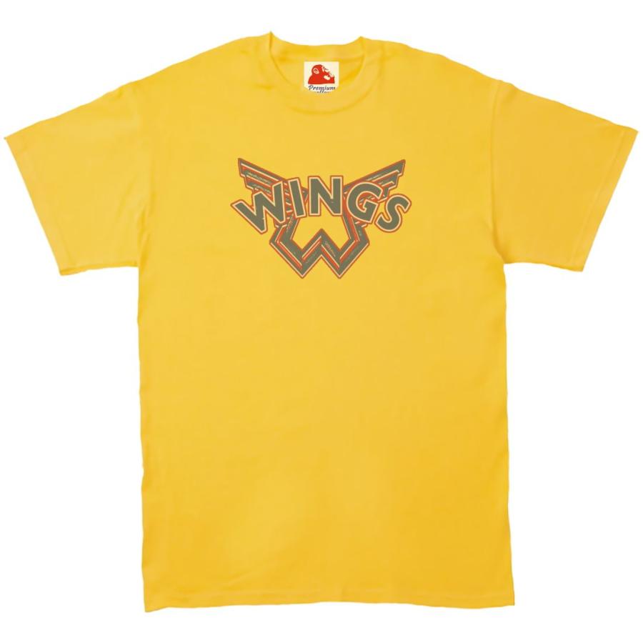 ウイングズ Wings 音楽Tシャツ ロックTシャツ バンドTシャツ イエロー