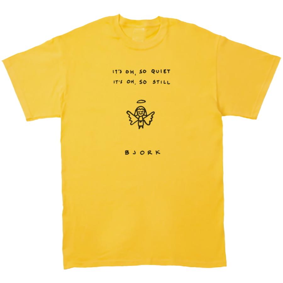 ビョーク Bjork 音楽Tシャツ ロックTシャツ バンドTシャツ イエロー