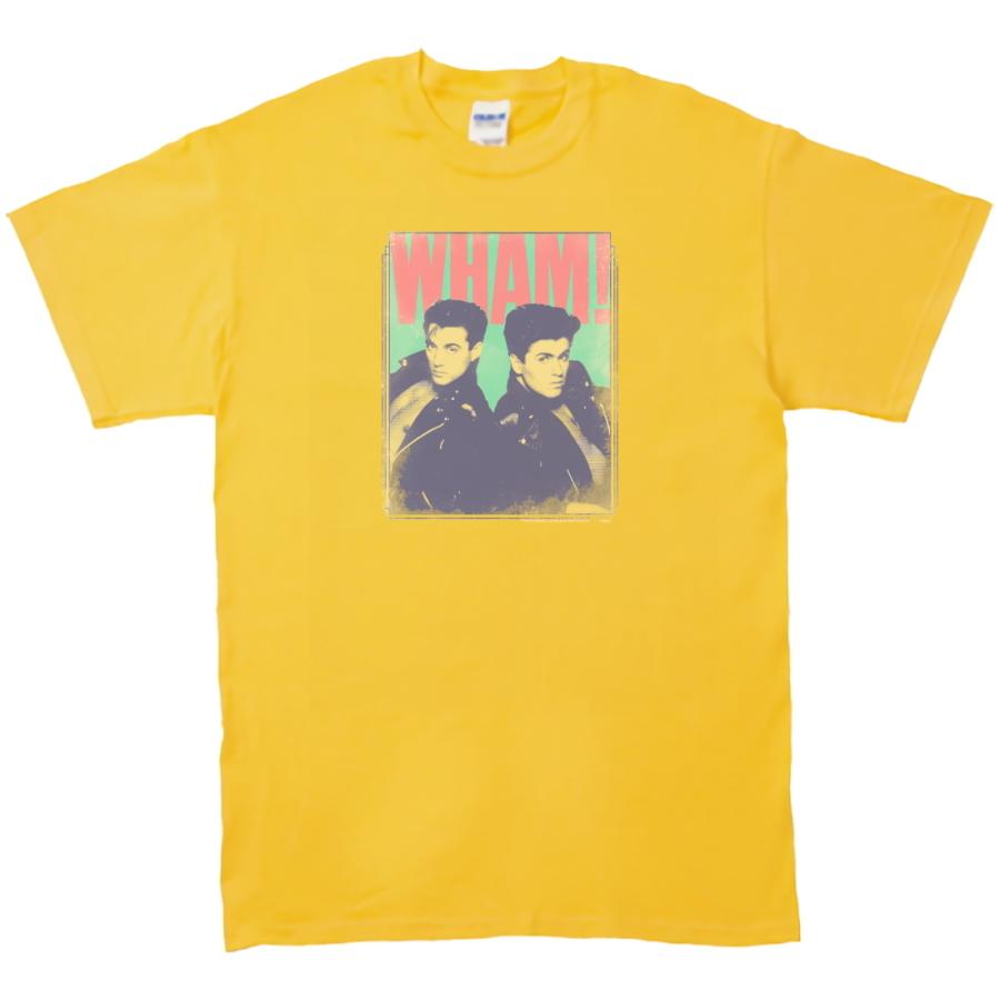 WHAM! 音楽Tシャツ ロックTシャツ バンドTシャツ イエロー : うえきた