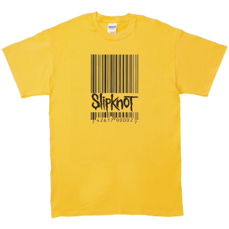Slipknot 音楽Tシャツ ロックTシャツ バンドTシャツ イエロー : うえき