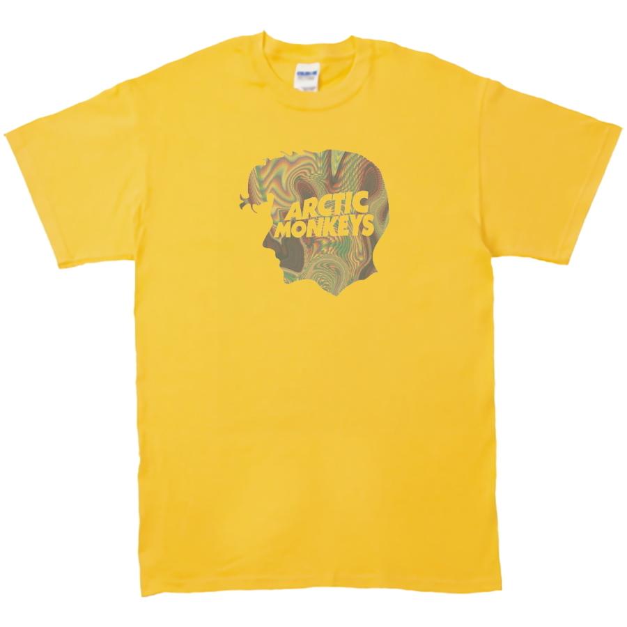 音楽Tシャツ ロックTシャツ バンドTシャツ ARCTIC MONKEYS イエロー