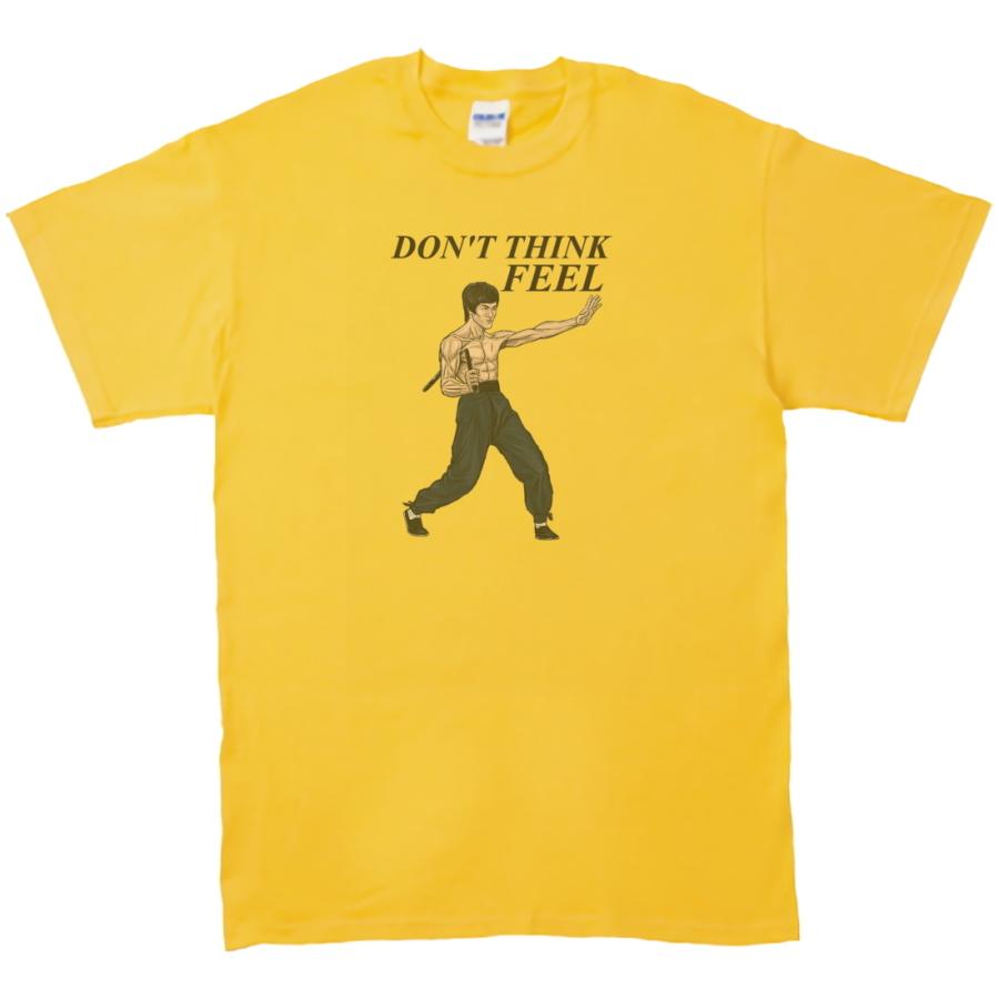 ブルースリー 音楽Tシャツ ロックTシャツ バンドTシャツ イエロー