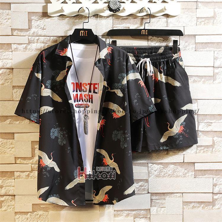 ちーくん　1PIU1GUALE3 花柄 セットアップ L ウノピゥ アロハ 楽天市場】セットアップ メンズ 夏 夏服 花柄シャツ アロハ