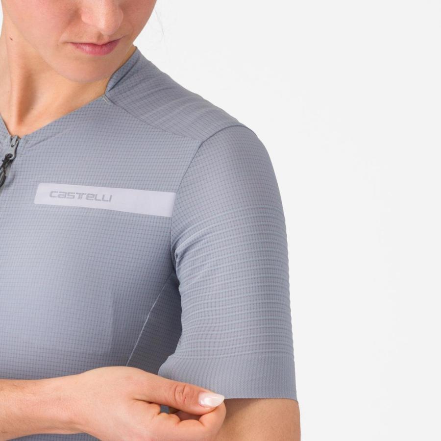 CASTELLI ( カステリ ) PREMIO EVO W JERSEY ( プレミオ エボ W ジャージ )  860 VORTEX GRAYの画像