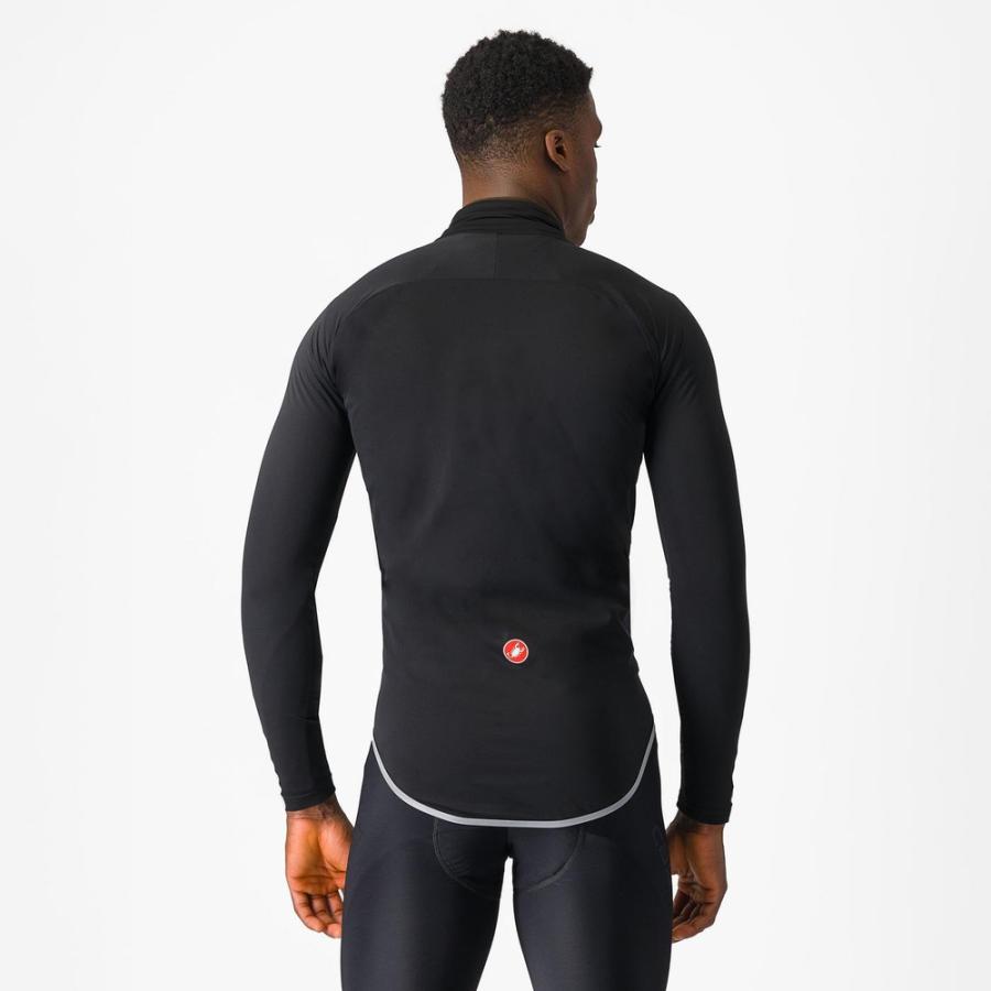 CASTELLI ( カステリ ) ULTRA RAIN CAPE ( ウルトラ レイン ケープ ) 010 BLACK/SILVER REFLEX_1