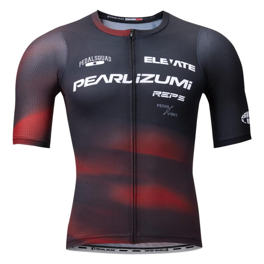 PEARL IZUMI サイクルジャージ 黒/白/赤　XL PEARLIZUMI(パールイズミ) N621-B プリントレースジャージ 25.ナイト
