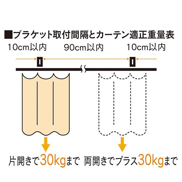 岡田装飾金物 カーテンレール 業務用 工業用 スチール D30 長さ3ｍ｜uemura-sheet｜02