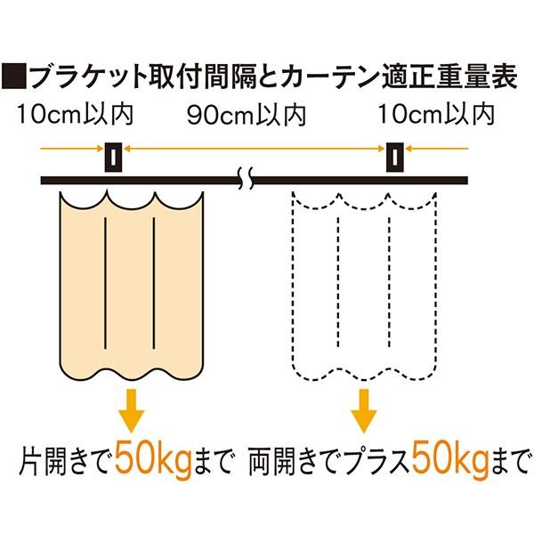 岡田装飾金物 カーテンレール 業務用 工業用 スチール D40 長さ2m|uemura-sheet|03