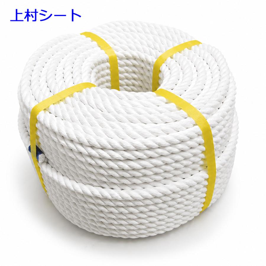 ポリエステルロープ 直径8mmx長さ200m : 上村シート ヤフー店 - 通販 