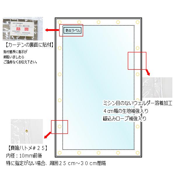ビニールカーテン 防炎 アキレスフラーレ 0.5mm厚x幅540-625cmx高さ50-100cm｜uemura-sheet｜02