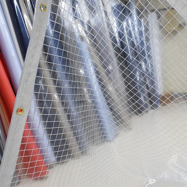 ビニールカーテン 防寒 糸入り透明 0.3mmx幅705-800cmx高さ105-125cm