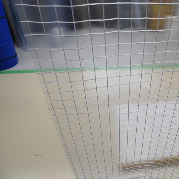 ビニールカーテン 糸入りビニールシート 透明 0.3mm厚x1020mm幅 切売り