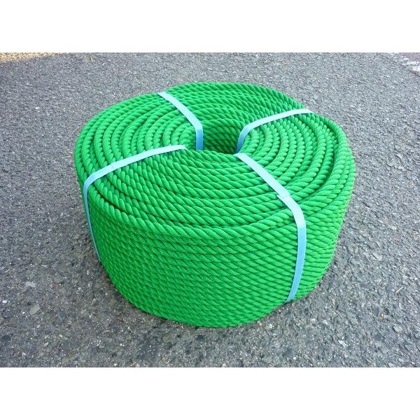 PEロープ ポリロープ 緑色 直径12mmx長さ200m スポーツ 体育器具、用品