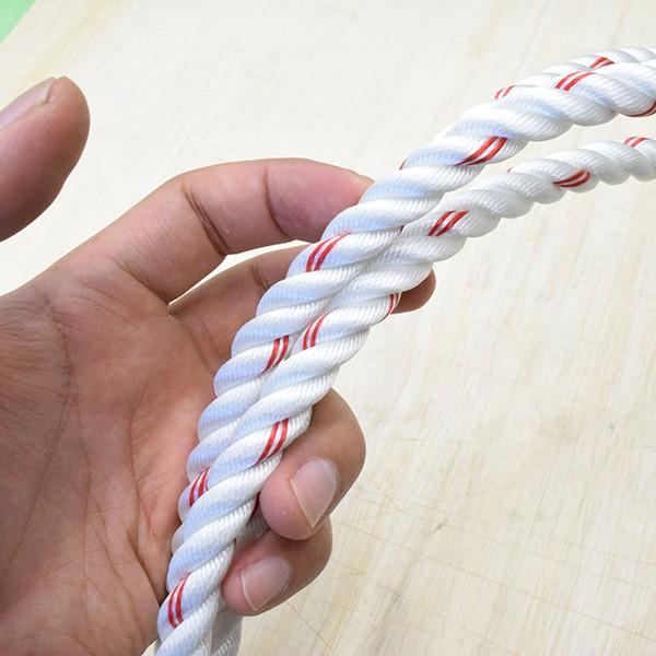 レンジャーロープ レスキュー用ロープ 東京製綱 直径12mm M打ち白/赤