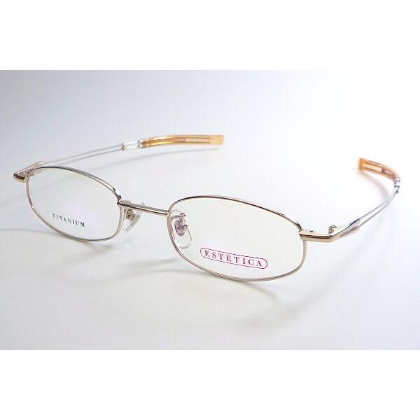 ヴィンテージ メタル カニ目 老眼風 メガネフレーム ESTETICA 3051-2