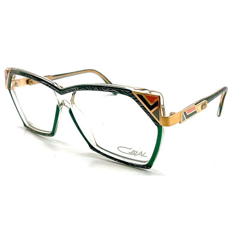 ヴィンテージ 婦人メガネ cazal324-652 56mm メガネフレーム グリーン