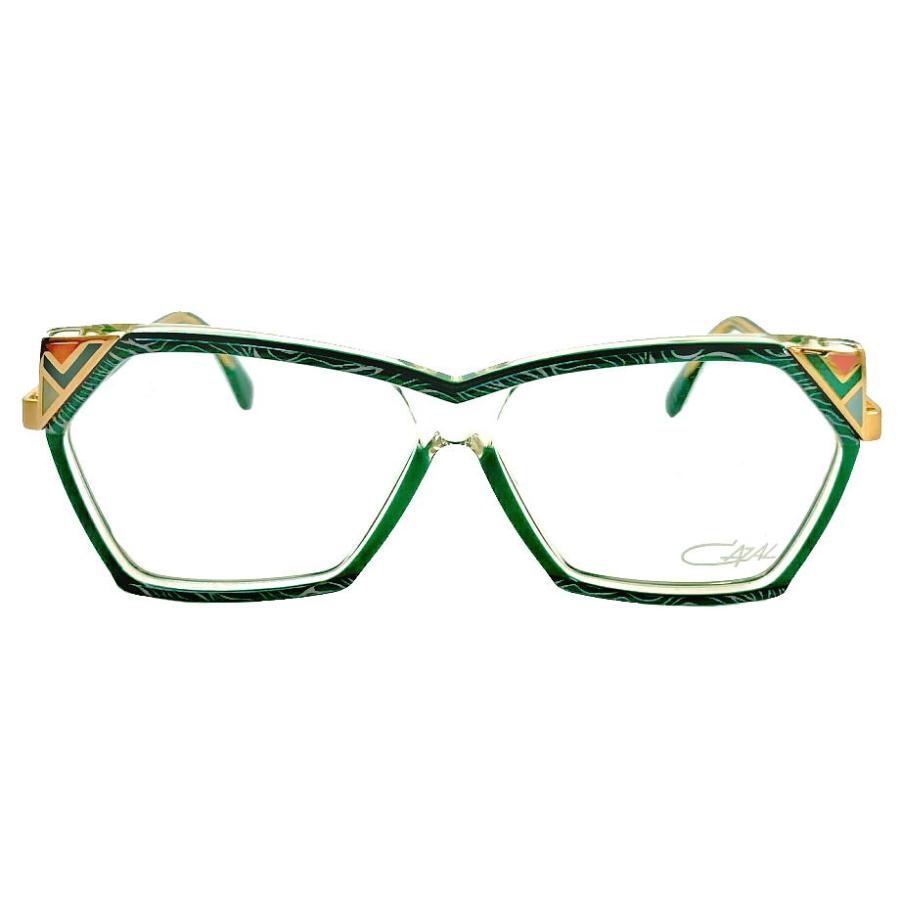 ヴィンテージ 婦人メガネ cazal324-652 56mm メガネフレーム グリーン