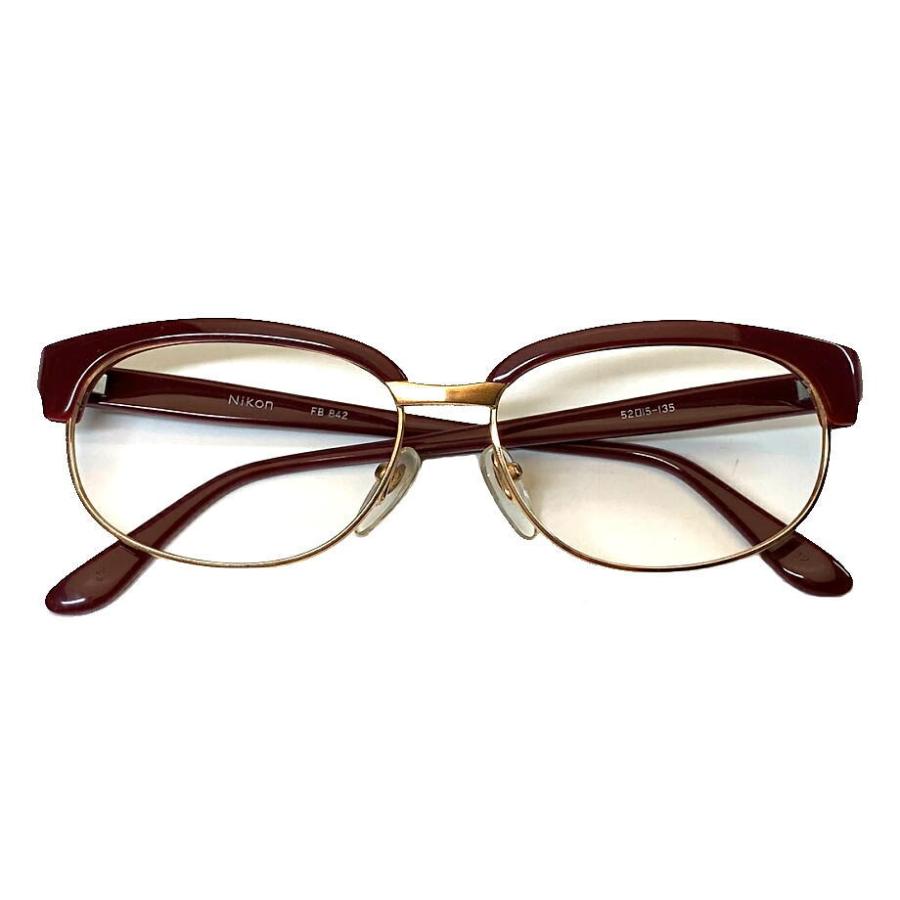 ニコン ヴィンテージ ブローラインフレーム Nikon FB842 金張り 現品  