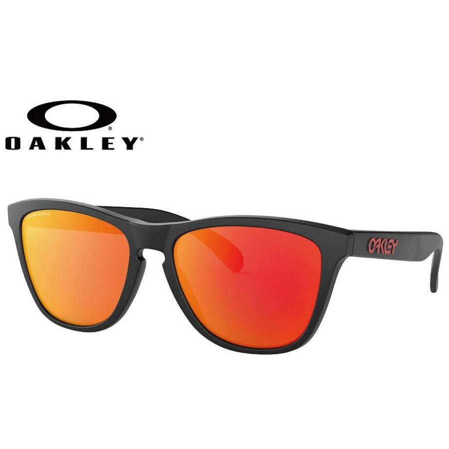 オークリー OAKLEY FROGSKINS(A) マットブラック/プリズムルビー oo9245-6354　54mm サングラス