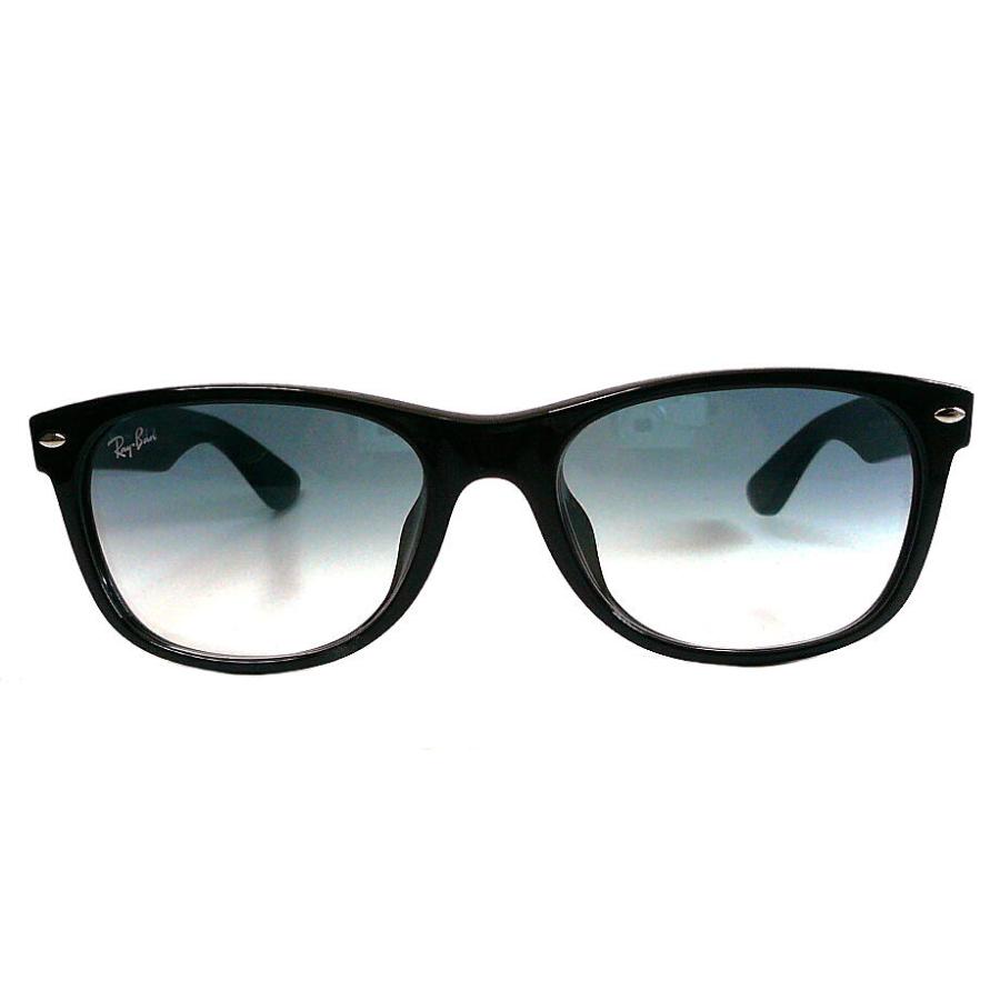 Ray-Ban RB 2132-F New Wayfarer ブラックサングラス NEW WAYFARER CLASSIC Sunglasses in Black and Blue/Grey