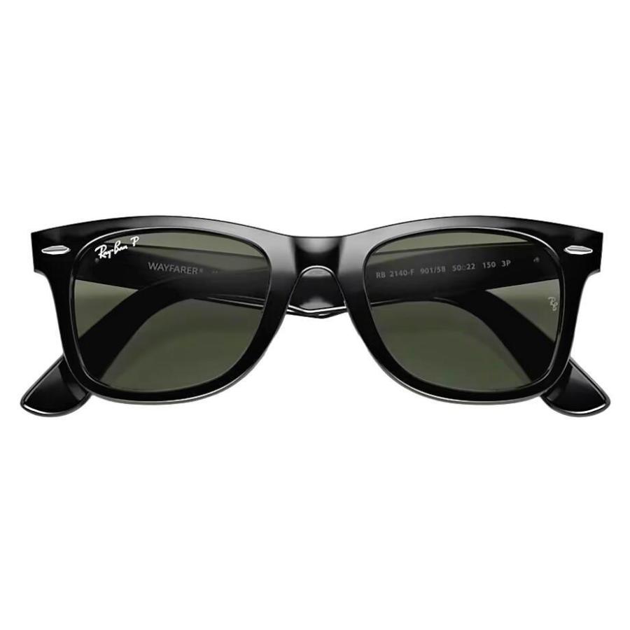 WAYFARER レイバン BLACK CRYSTAL/GREEN POLARIZED RB2140F 901/58