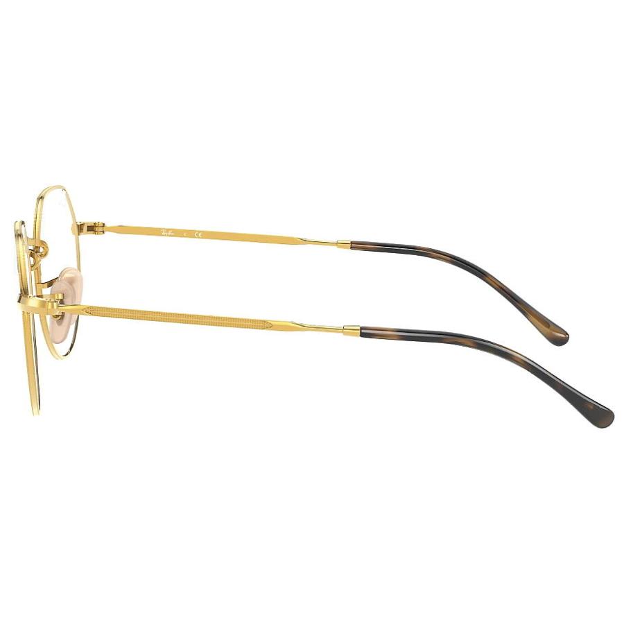 レイバン☆Ray-Ban メガネ ゴールドフレーム ブラックテンプル 度付き Ray-Ban（レイバン） RayBan メガネフレーム RX6465 2945 51mm JACK