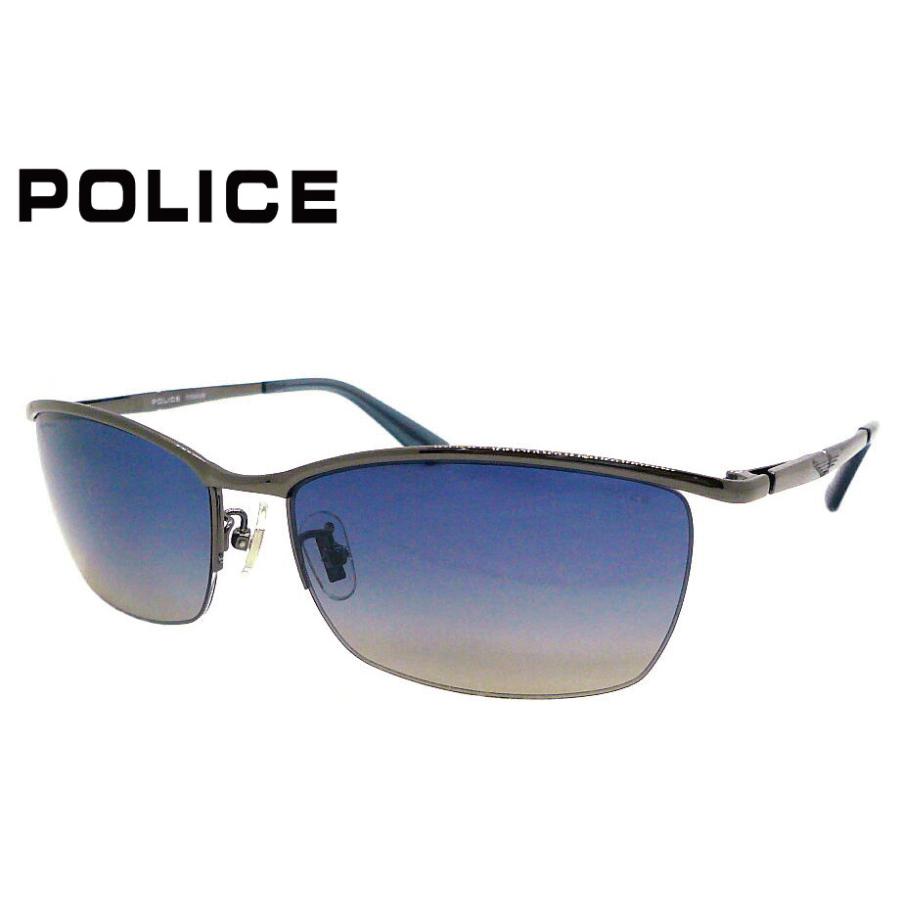 ポリス　サングラス SPLQ05J 568P シャイニーガンメタル/ネイビーグラディエント偏光 POLICE（ポリス） SPLQ05J 568P シャイニーガンメタル/ネイビー