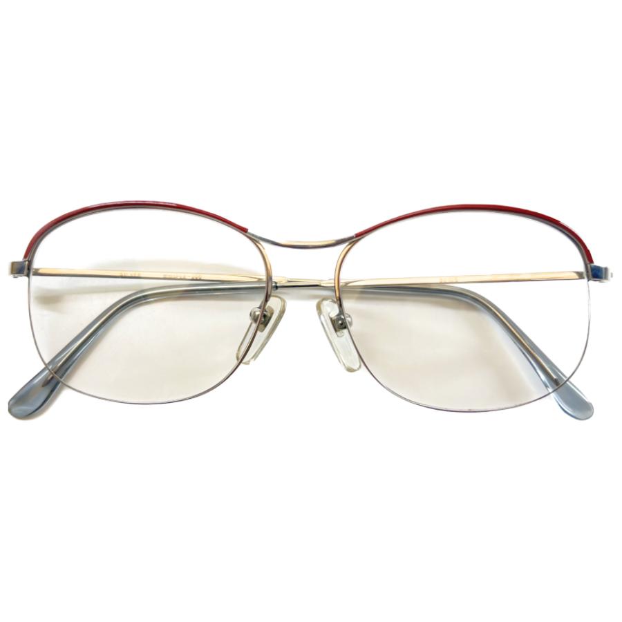 ヴィンテージ 婦人メタル SILVER OPTICAL WHISPER-200W 50mm メガネ