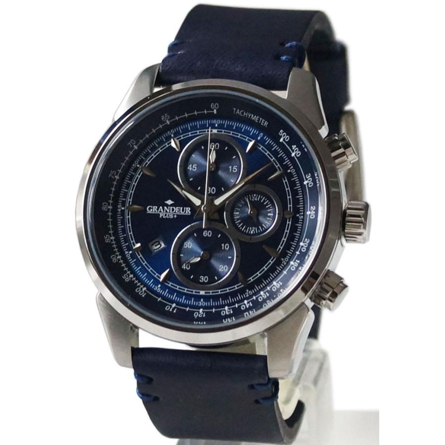 GRANDEUR PLUS+ （グランドールプラス） クロノグラフ メンズ腕時計
