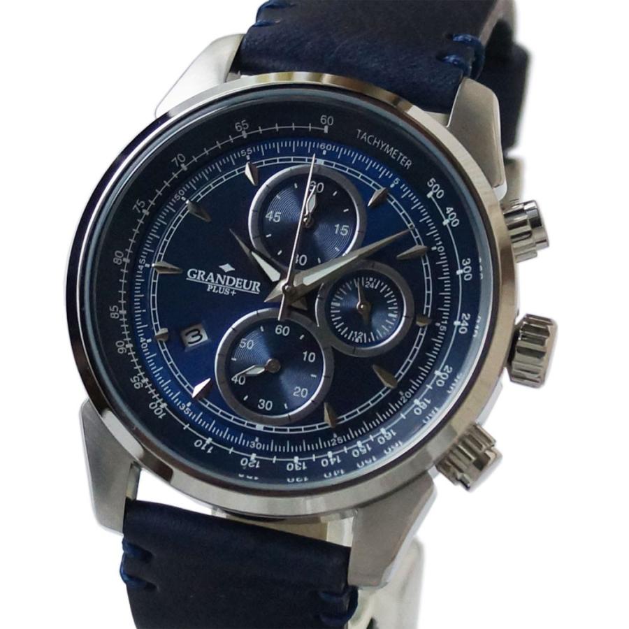 GRANDEUR PLUS+ （グランドールプラス） クロノグラフ メンズ腕時計