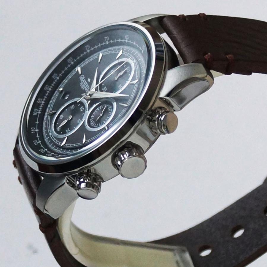 GRANDEUR PLUS+ （グランドールプラス）クロノグラフ メンズ腕時計