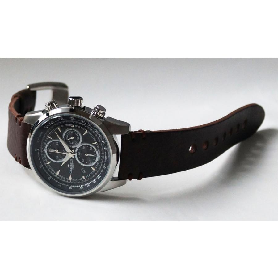 GRANDEUR PLUS+ （グランドールプラス）クロノグラフ メンズ腕時計