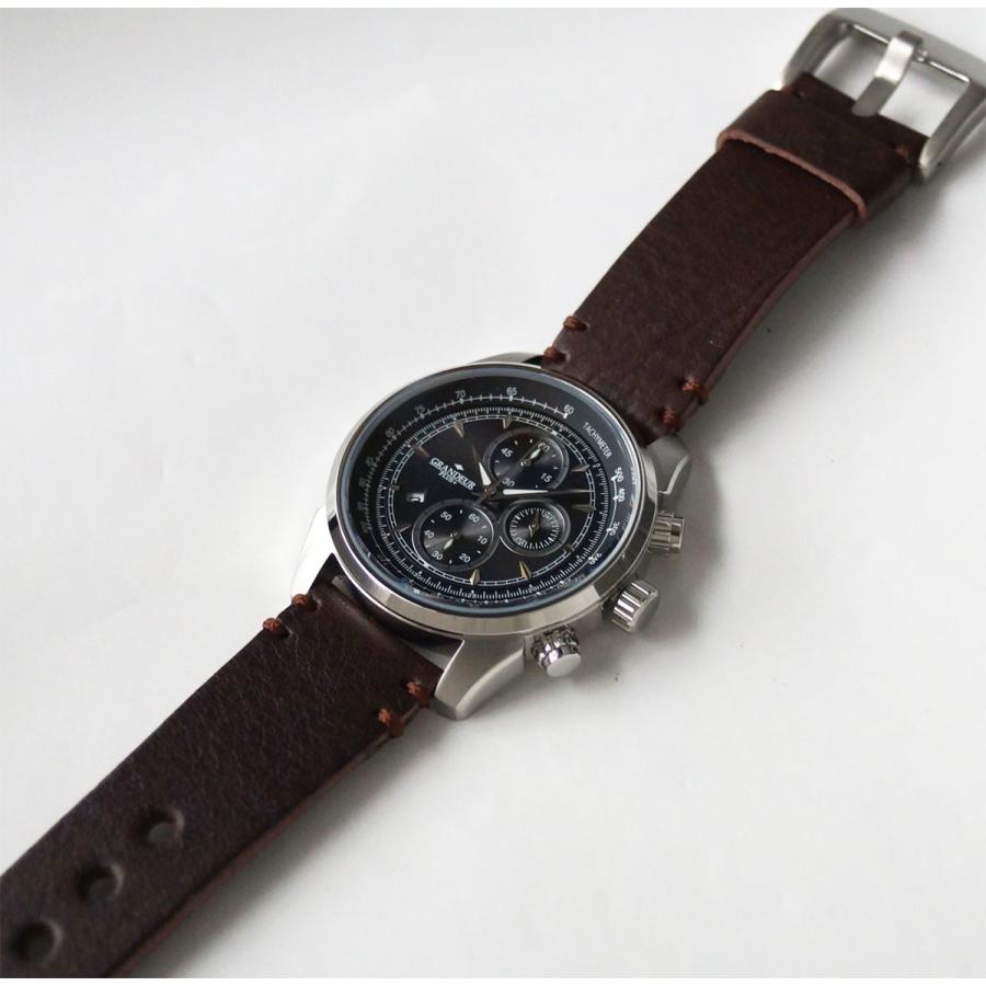 GRANDEUR PLUS+ （グランドールプラス）クロノグラフ メンズ腕時計