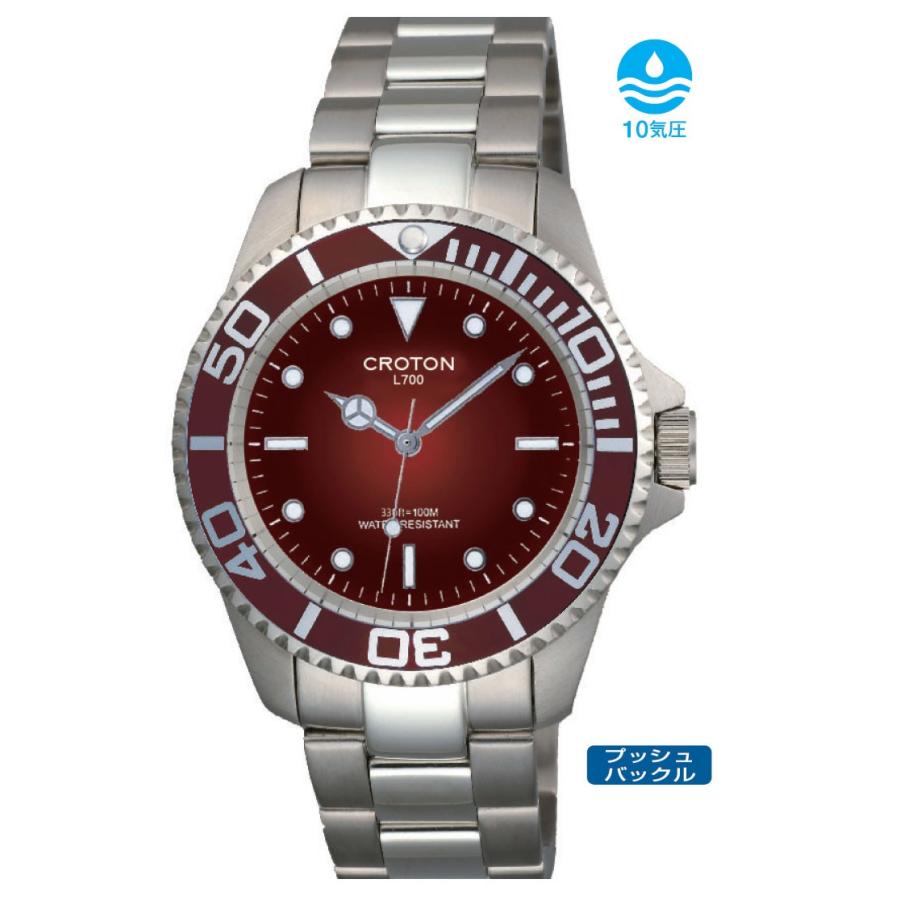 CROTON（クロトン）L-700シリーズ 10気圧防水ダイバータイプ3針