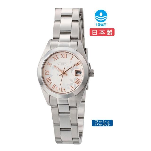 AUREOLE（オレオール）日本製クォーツデイト　レディース腕時計　SW-591L-F