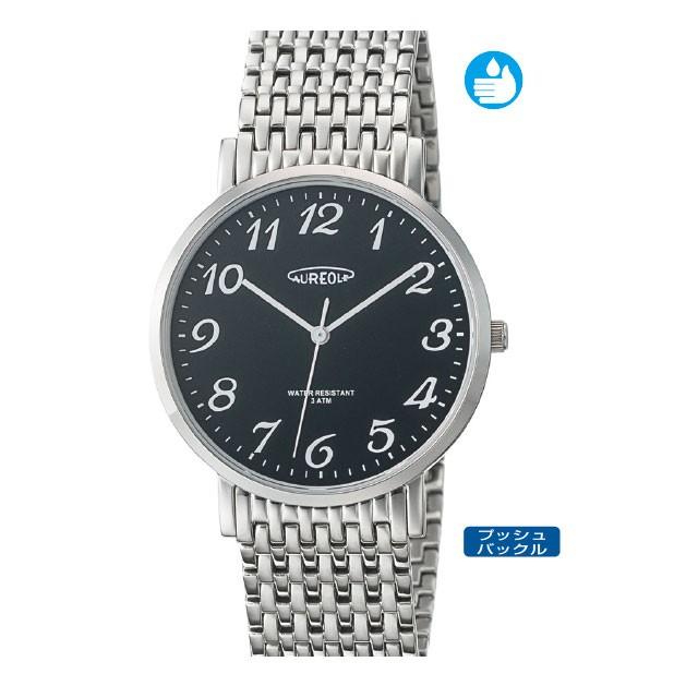 AUREOLE（オレオール）3針クォーツ メンズ腕時計 SW-613M-01